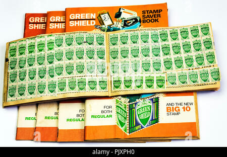 Schermo verde timbri Foto Stock