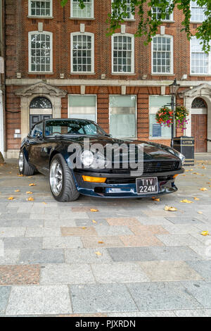 Datsun 240Z ad un auto show di Salisbury WILTSHIRE REGNO UNITO Foto Stock