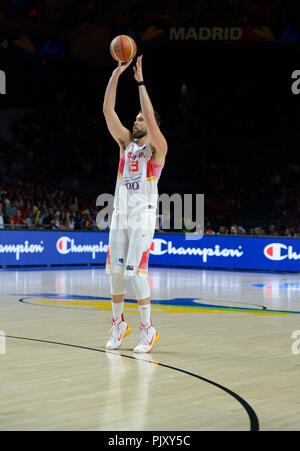 Marc Gasol. Spagna squadra nazionale di basket, Coppa del Mondo 2014 Foto Stock