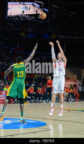 Pau Gasol ripresa. Spagna squadra nazionale di basket. Coppa del Mondo 2014 Foto Stock