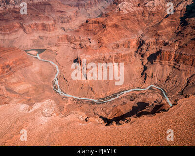 Stuning panormic vista sopra e al Grand Canyon Foto Stock