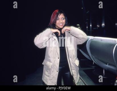 Andrea Josten, Kandidatin bei der Ersten Staffel von 'Deutschland sucht den Superstar' in Köln, Deutschland 2001. Andrea Josten da 'Deutschland sucht den Superstar' TV talent show, stagione 1, a Colonia, Germania 2001. | Utilizzo di tutto il mondo Foto Stock
