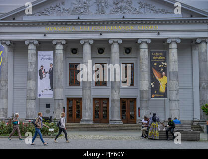 Teatro Comunale, Piazza Teatro, Aachen, Renania settentrionale-Vestfalia, Germania, Stadttheater, Theaterplatz, Nordrhein-Westfalen, Deutschland Foto Stock