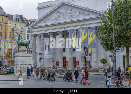 Teatro Comunale, Piazza Teatro, Aachen, Renania settentrionale-Vestfalia, Germania, Stadttheater, Theaterplatz, Nordrhein-Westfalen, Deutschland Foto Stock