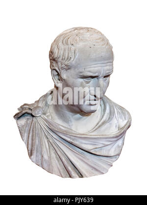 Cicero (106 BC - 43BC). Xix secolo copia di un secolo a.c. busto di Marco Tullio Cicerone. Foto Stock