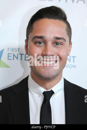 Burbank, Stati Uniti d'America. Il 9 settembre 2018. Matt Dallosta assiste il decimo di Burbank annuale Festival Internazionale del Film di chiusura di premi mostra il 9 settembre 2018 a Los Angeles Marriott Burbank Airport Hotel di Burbank, in California. Foto di Barry re/Alamy Live News Foto Stock