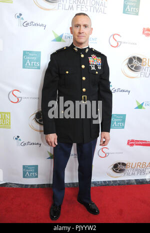 Burbank, Stati Uniti d'America. Il 9 settembre 2018. Doug Woodhams assiste il decimo di Burbank annuale Festival Internazionale del Film di chiusura di premi mostra il 9 settembre 2018 a Los Angeles Marriott Burbank Airport Hotel di Burbank, in California. Foto di Barry re/Alamy Live News Foto Stock