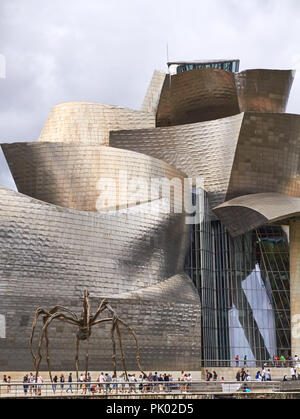 BILBAO, Spagna, CIRCA NEL MESE DI AGOSTO 2018, il Guggenheim spyder Foto Stock