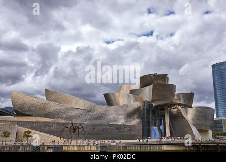 BILBAO, Spagna, CIRCA NEL MESE DI AGOSTO 2018, il Guggenheim Foto Stock