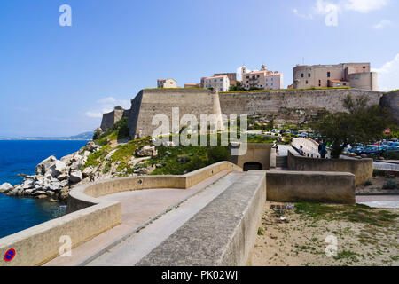 Cittadella, Calvi, Corsica, Francia Foto Stock