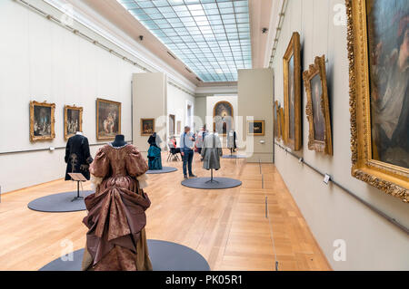 Galleria nel Palais des Beaux Arts, Lille, Francia Foto Stock