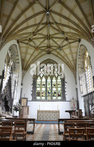 Cappella della Madonna a St Davids Cathedral, St Davids, Pembrokeshire Foto Stock