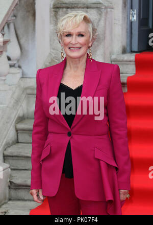 Il Regno Unito premiere di 'La moglie" tenutasi presso la Somerset House - Arrivi con: Glenn Close dove: Londra, Regno Unito quando: 09 Ago 2018 Credit: Mario Mitsis/WENN.com Foto Stock