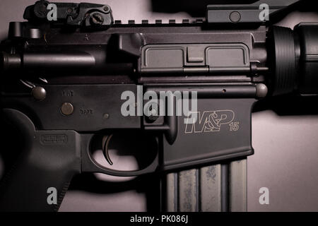 Smith e Wesson M&P15 Foto Stock