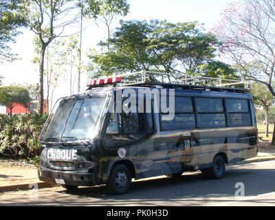 Auto della Polizia, Parco di Ibirapuera, São Paulo, Brasile Foto Stock