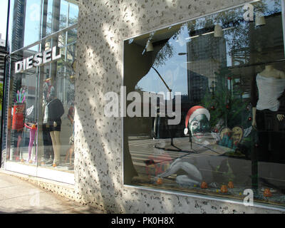 Facciata del negozio, Diesel, São Paulo, Brasile Foto Stock