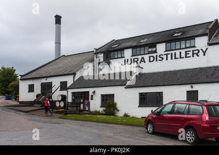 Jura Distillery, Craighouse, Giura, Scozia. Foto Stock