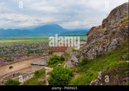 Città di crusca in Romania. Vista superiore Foto Stock