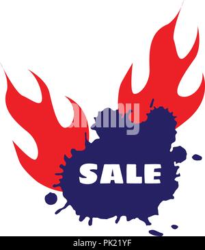 Vettore. La Vendita calda vettore sconto modello di progettazione Illustrazione Vettoriale