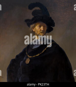 Uomo vecchio con una catena in oro, Rembrandt, 1631, Art Institute of Chicago, Chicago, Illinois, USA, America del nord, Foto Stock