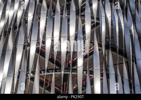 Multipiano parcheggio auto del Victoria shopping centre ,Leeds ,Yorkshire Foto Stock