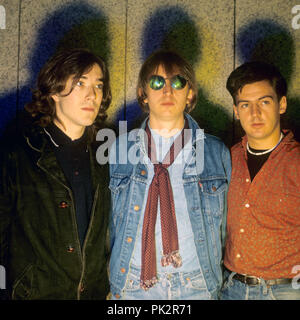 Parlare Parlare (l-r): Lee Harris, Mark Hollis, Paul Webb nel novembre 1984 a Dortmund. | Utilizzo di tutto il mondo Foto Stock