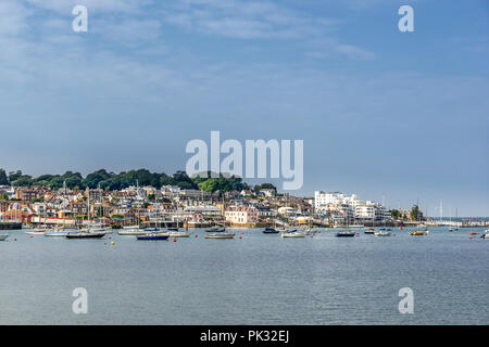 Cowes marina sull'Isola di Wight in Inghilterra Foto Stock