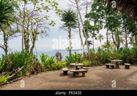 Spiaggia, Parco Nazionale di Corcovado, Osa Peninsula, Costa Rica Foto Stock