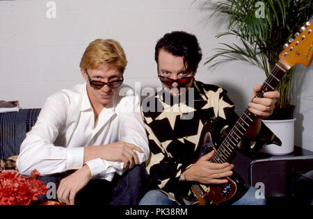 British duo musicale (degli Eurythmics Annie Lennox e David A. Stewart). | Utilizzo di tutto il mondo Foto Stock