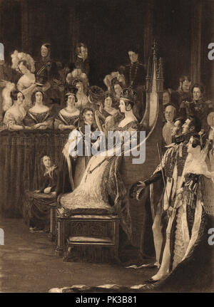Incoronazione della regina Victoria, 28 giugno 1838 Foto Stock
