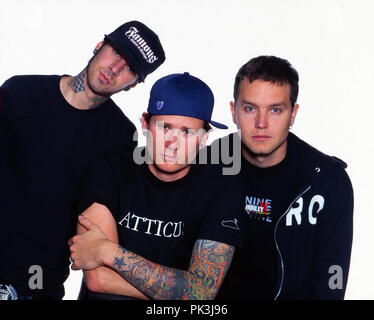 "Blink-182', amerikanische band punkrock, Deutschland 2001. American punk rock band "Blink-182', Germania 2001 | Utilizzo di tutto il mondo Foto Stock