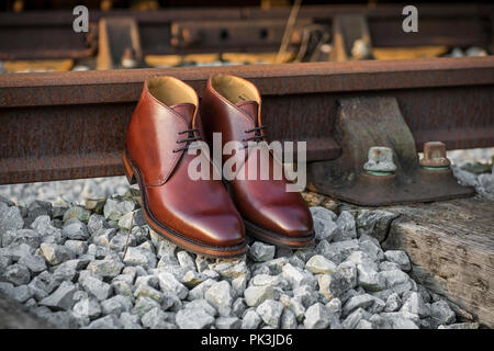 Scarpe da uomo, scarpe alla moda Foto Stock