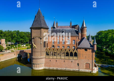 Veduta aerea del castello di Heeswijk nei Paesi Bassi. Foto Stock