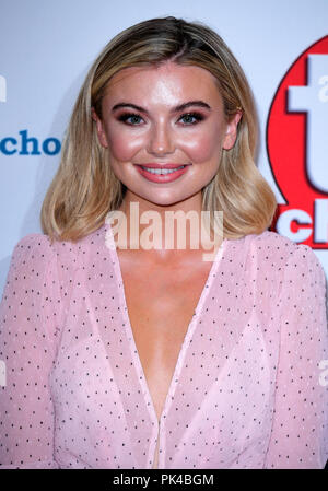 La Georgia Toffolo frequentando il TV Choice Awards presso il Dorchester Hotel di Park Lane, Londra Foto Stock