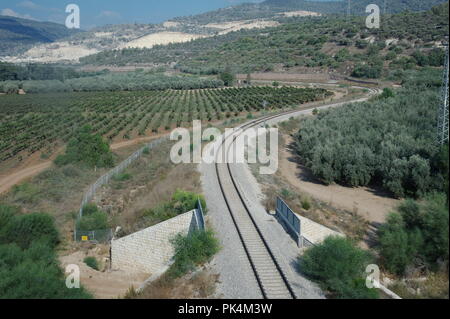 Stazione In esecuzione alla montagna Foto Stock