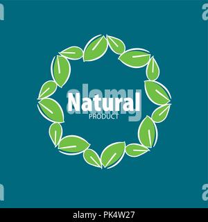 Logo prodotto naturale Illustrazione Vettoriale