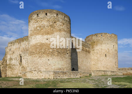 Inattaccabile di mura difensive e towerh della fortezza Akkerman (White Rock fortezza) Foto Stock