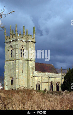 La chiesa di Santa Maria Maddalena nel villaggio di campo di battaglia vicino a Shrewsbury Shropshire, costruito sul sito della battaglia di Shrewsbury in 1403 Foto Stock