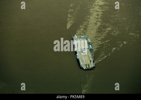 I bianchi traghetto sul Fiume Potomac in Loudoun County, Virginia. Foto Stock