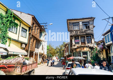 BURSA, TURCHIA - 01 settembre 2018 :: Tirilye è villaggio storico in Mudanya, Bursa. Foto Stock