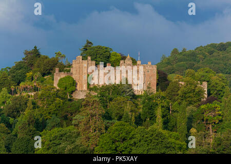 Il Castello di Dunster, Somerset, Inghilterra, Regno Unito Foto Stock