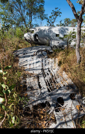 Australia, Australia occidentale, Kimberley, Vansittart Bay. La II Guerra Mondiale il relitto di un americano Douglas C-53 (DC3). Foto Stock