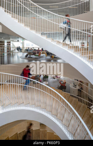 Kaisa House, Università di Helsinki Libreria Principale, Helsingin yliopiston pääkirjasto, Helsinki Finlandia Foto Stock