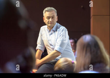 Robert Biedron, Sindaco di Slupsk, in Gdansk, Polonia. 7. settembre 2018 © Wojciech Strozyk / Alamy Stock Photo Foto Stock