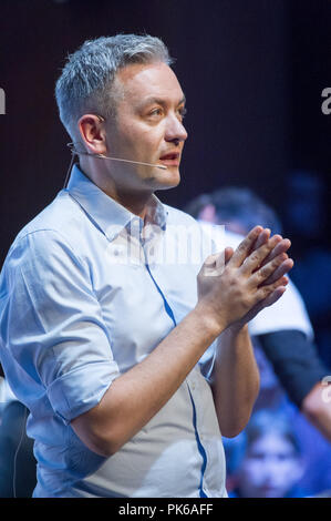 Robert Biedron, Sindaco di Slupsk, in Gdansk, Polonia. 7. settembre 2018 © Wojciech Strozyk / Alamy Stock Photo Foto Stock