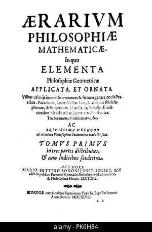 Bettini - Aerarium philosophiae mathematicae, 1647 - 825639. Foto Stock