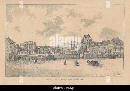 Bertaux-Les Grandes Villes de France-09a-Versailles. Foto Stock