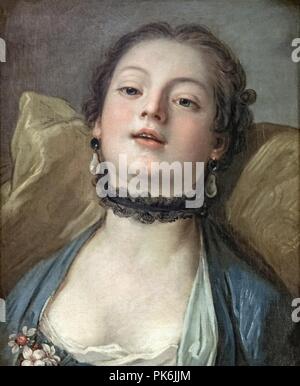 Fondation Bemberg Toulouse - Portrait de jeune femme - Pietro Antonio Rotari- Inv.1042. Foto Stock