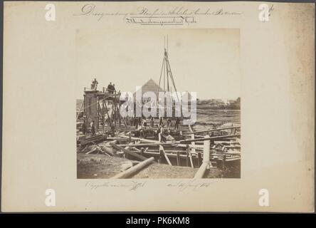 Benedenstoomgemaal incontrato vijzels. Foto Stock