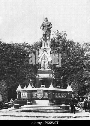 Berlin Rolandbrunnen 1900n. Foto Stock